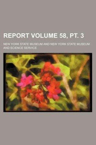 Cover of Report Volume 58, PT. 3