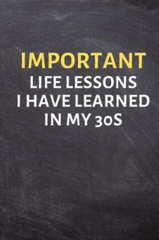 Cover of Important Life Lessons I Have Learned in My 30s