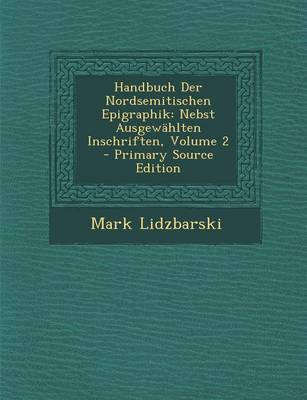 Book cover for Handbuch Der Nordsemitischen Epigraphik