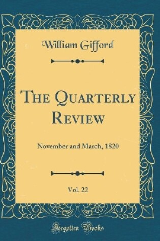 Cover of The Quarterly Review, Vol. 22