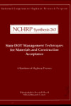 Book cover for State Dot Management Techniques for Materials and Construction Acceptance