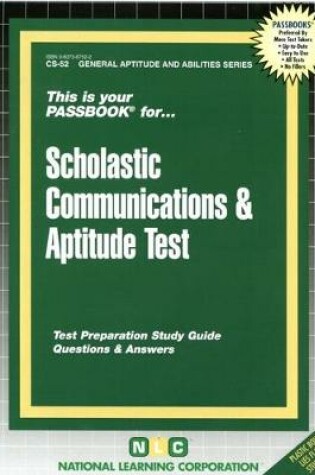 Cover of SCHOLASTIC COMMUNICATIONS & APTITUDE TEST