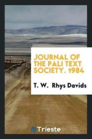 Cover of Journal of the Pali Text Society. 1984