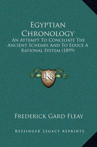Cover of Egyptian Chronology