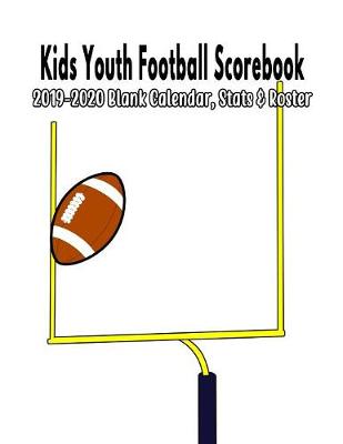 Book cover for Kids Youth Football Scorebook