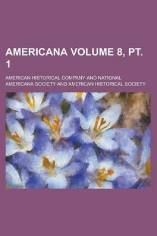 Cover of Americana Volume 8, PT. 1