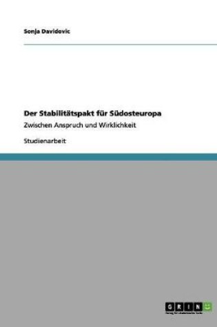 Cover of Der Stabilitatspakt fur Sudosteuropa