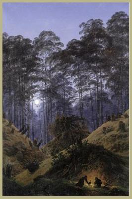 Book cover for Notizbuch Waldinneres bei Mondschein, Caspar David Friedrich