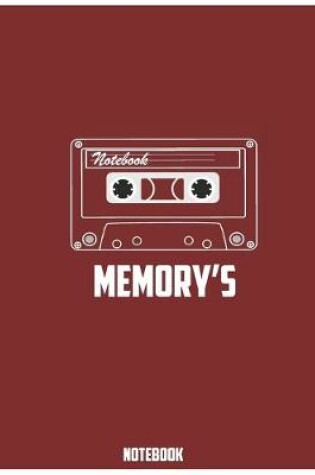 Cover of Notebook Memory's- Large (8.5 x 11 inches) - 120 Pages- Maroon Cover