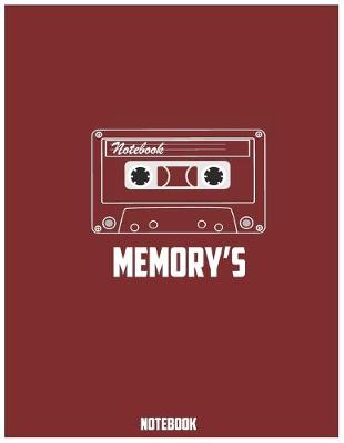 Book cover for Notebook Memory's- Large (8.5 x 11 inches) - 120 Pages- Maroon Cover