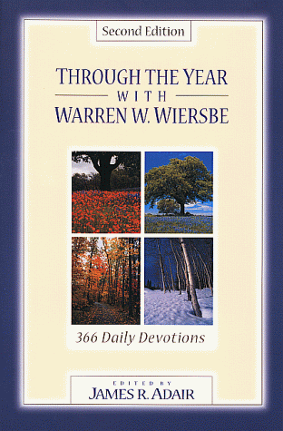 Book cover for Through the Year with Warren W. Wiersbe