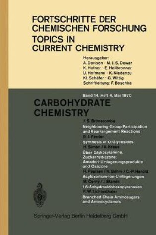 Cover of Carbohydrate Chemistry