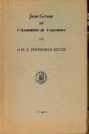 Book cover for Jean Gerson et l'Assemblee de Vincennes (1329): Ses conceptions de la juridiction temporelle de l'Eglise