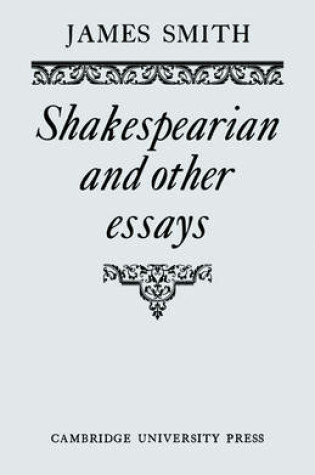 Cover of Shakespearian and Other Essays