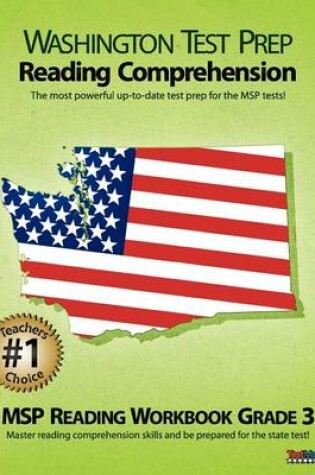 Cover of Washington Test Prep Reading Comprehension Msp Reading Workbook Grade 3