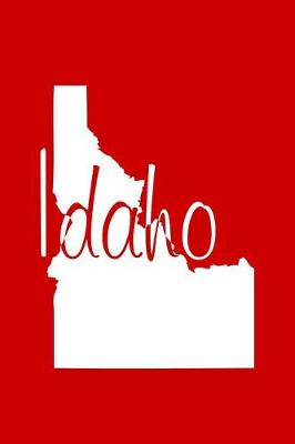 Book cover for Idaho - Red Lined Notebook with Margins