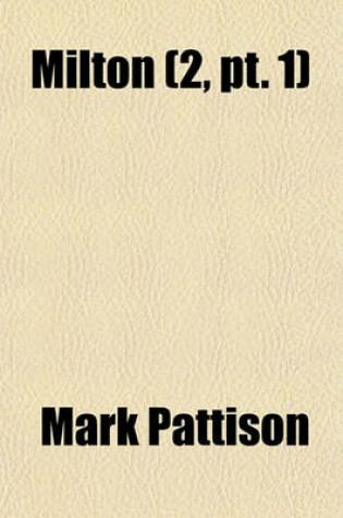 Cover of Milton (Volume 2, PT. 1)