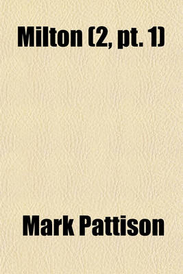 Book cover for Milton (Volume 2, PT. 1)
