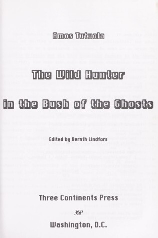 Cover of Wild Hunter in the Bush of the Ghosts