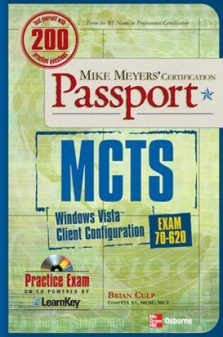 Cover of McTs Windows Vista Client Configuration Passport (Exam 70-620)