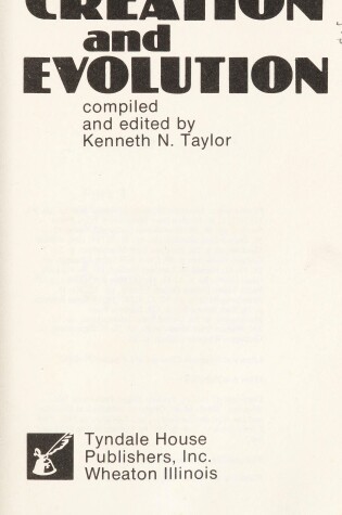 Cover of Creation and Evolution