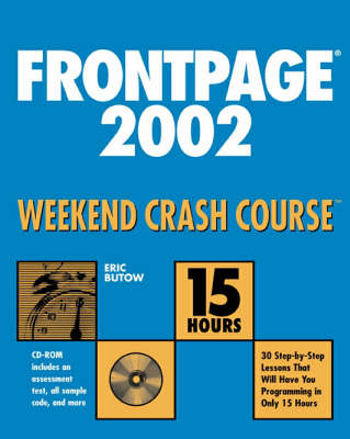 Book cover for FrontPage 2002 Weekend Crash Course