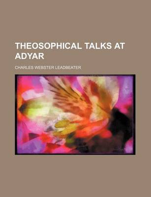 Book cover for Theosophical Talks at Adyar