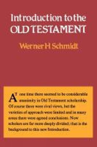 Cover of Introduction to the Old Testament