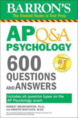 Cover of Barron's AP Q&A Psychology