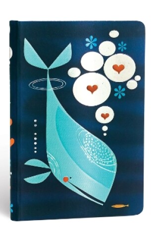 Cover of Whale and Friend Mini Lined Hardcover Journal