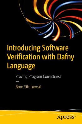 Book cover for Introducing Software Verification with Dafny Language