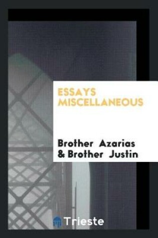 Cover of Essays Miscellaneous