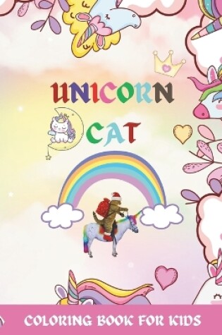 Cover of Unicorn Cat Coloring Book Vanessa