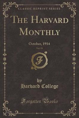 Book cover for The Harvard Monthly, Vol. 59