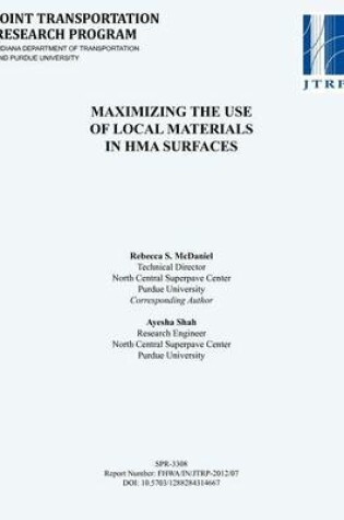 Cover of Maximizing the Use of Local Materials in Hma Surfaces