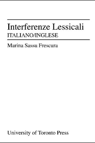 Cover of Interferenze lessicali