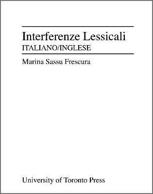 Cover of Interferenze lessicali