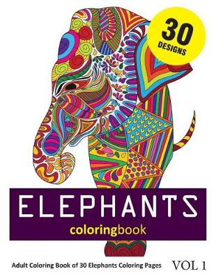 Book cover for Elephants Coloring Book