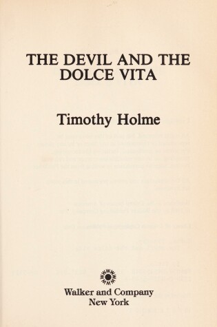 Cover of The Devil and the Dolce Vita