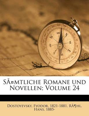 Book cover for Samtliche Romane Und Novellen; Volume 24