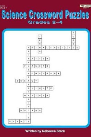 Cover of Science Crossword Puzzles Grades 2?4