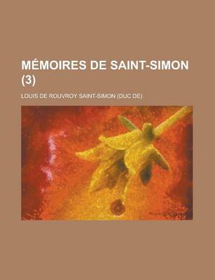 Book cover for Memoires de Saint-Simon (3)