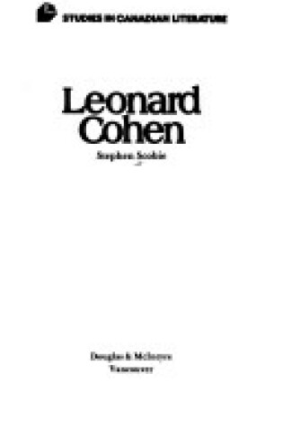 Cover of Leonard Cohen