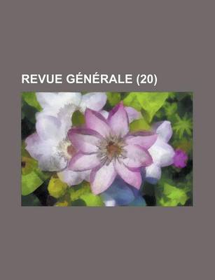 Book cover for Revue G N Rale (20)