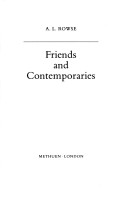 Book cover for Friends and Contemporaries
