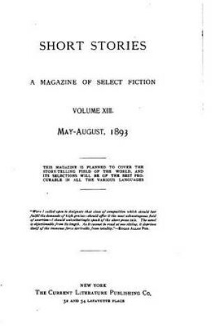 Cover of Short Stories, A Magazine of Select Fiction - Vol. XIII