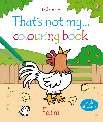 Book cover for That's not my colouring book Farm