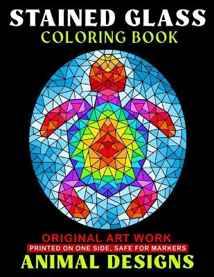 Cover of Animals - Stained Glass Coloring Book