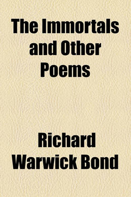 Book cover for The Immortals and Other Poems