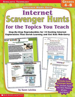 Cover of Internet Made Easy: Internet Scavenger Hunts for the Topics You Teach